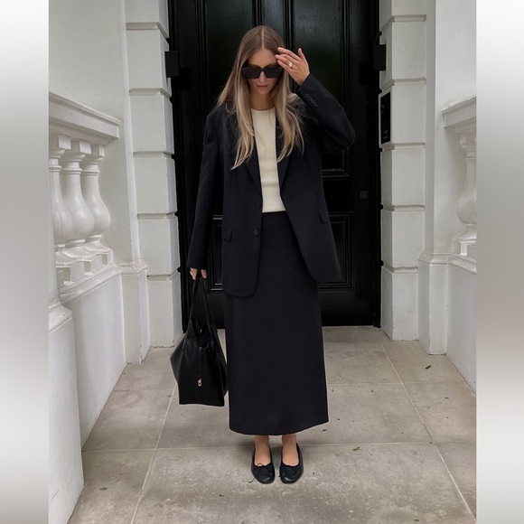 ZARA LEATHER BALLET FLATS - Picture 10 of 10